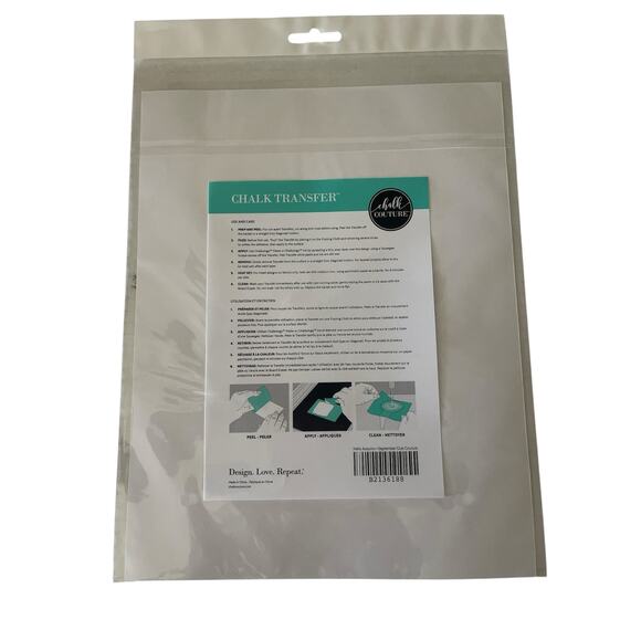 NWT Chalk Couture 8.5 x 11  Reusable Transfer - Picture 2 of 3